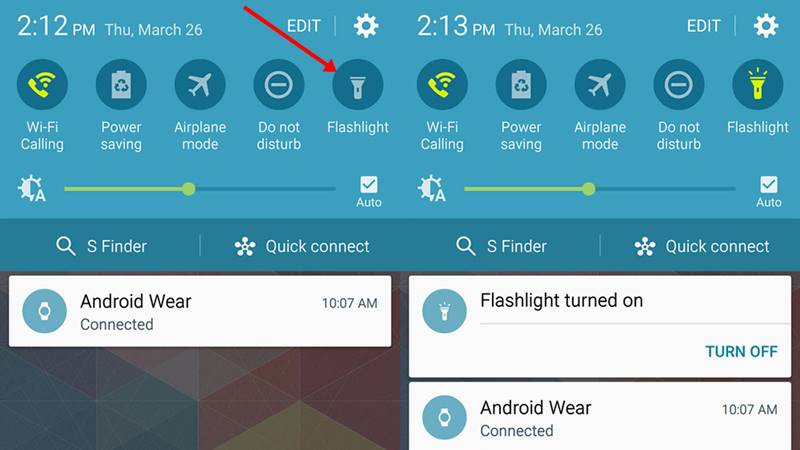 How to turn on flashlight on your iPhone and Android devices - How2PC