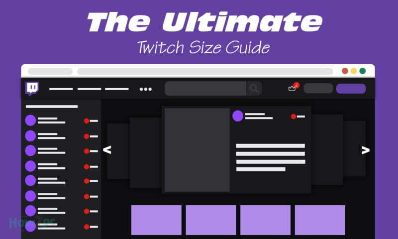 what size are twitch panels